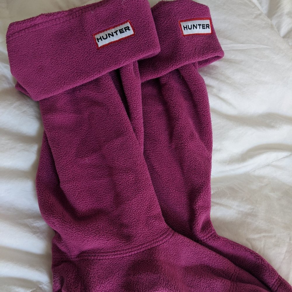HUNTER Original Tall Boot Socks: Magenta (M)